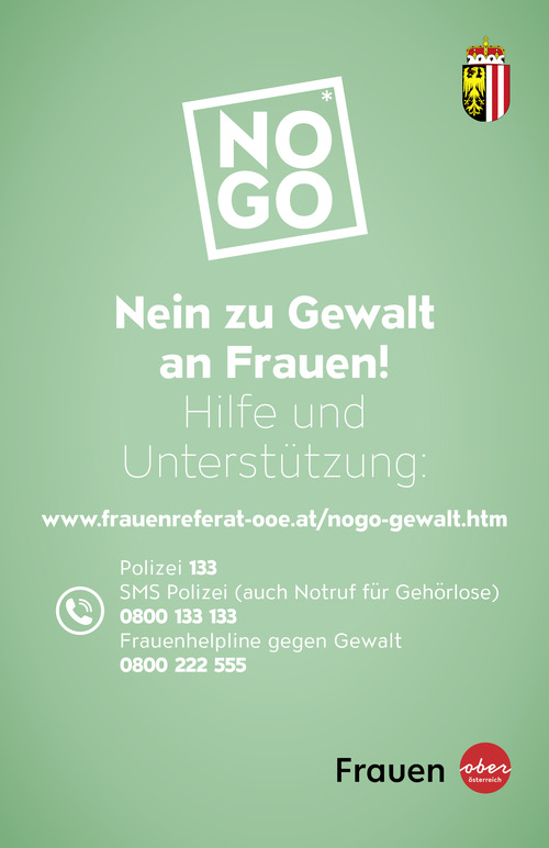 Flyer Nein zu Gewalt an Frauen